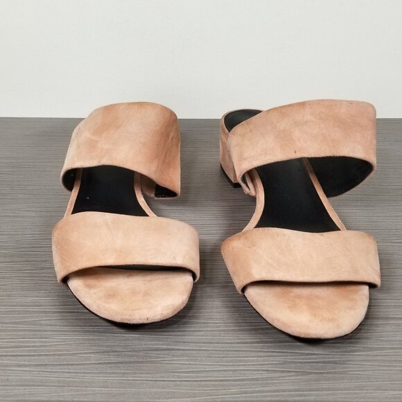 Via Spiga Galene Slide Sandal, Salmon Suede, Womens Size 10 M / 40 - Picture 2 of 12